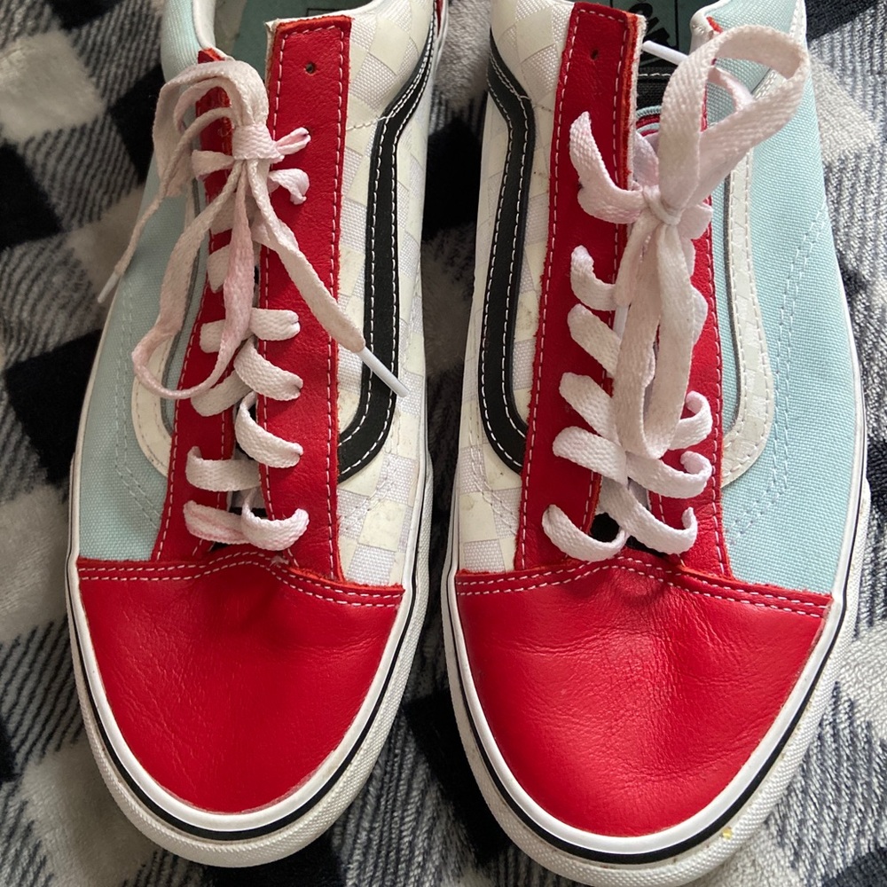 Vans X SE Bikes Style 36 "BIG RIPPER" Red Reflective White Men's Size 10.5